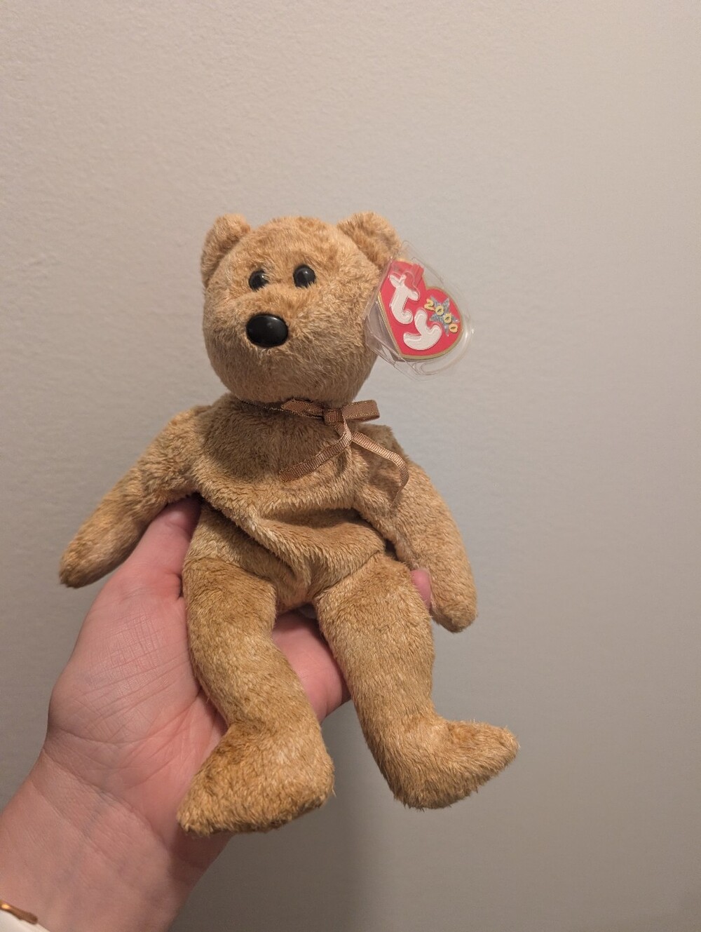 "Cashew" Ty Plush Beanie Babies Bear